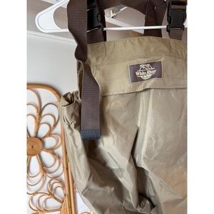 White River Fly Shop Bootfoot Waders Size 11 Regular Khaki Nylon